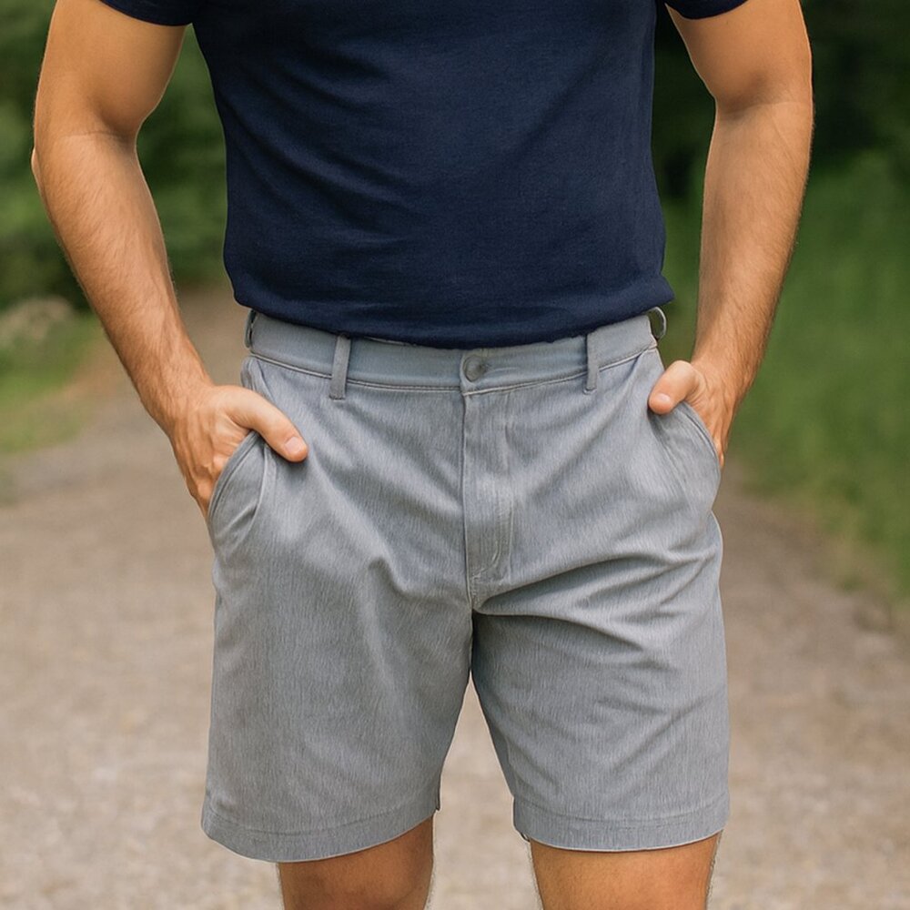 Travis Mathew Gray Stretch Performance Golf Resort Preppy Beach Shorts Men 40